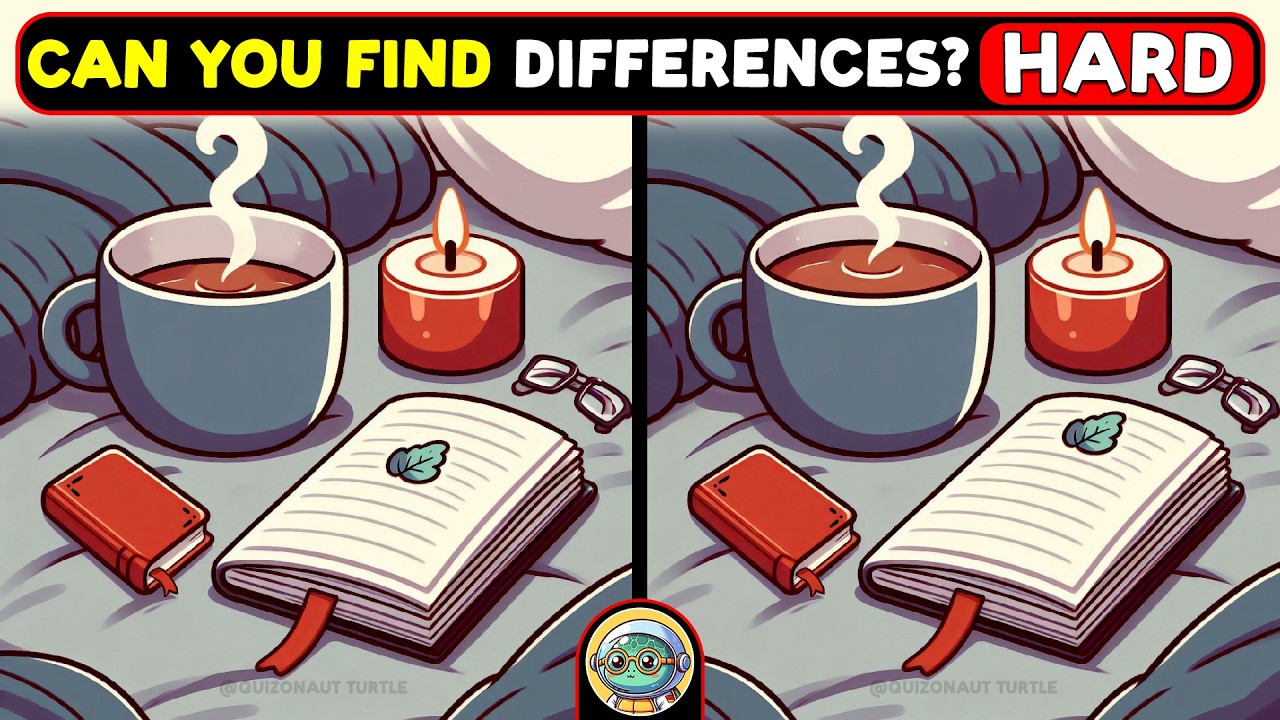 🐢🧩 Spot 3 Differences | Can You Beat the Clock? 🧩🐢 | Quizonaut Turtle
