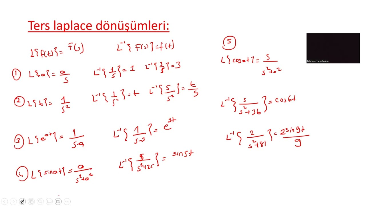 LAPLACE DÖNÜŞÜMLERİ