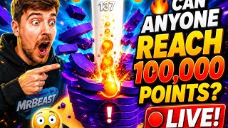 🔴🔥 Can Anyone Reach 100,000 Points? LIVE! satisfying stack ball screenshot 2