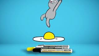 Jumping Rabbit - Paint Marker Animation