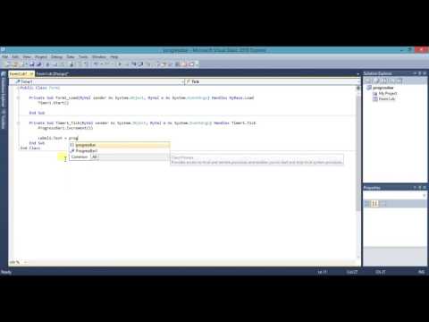 Visual Basic 2010 Tutorial -9 | Using Progress Bar in urdu/hindi