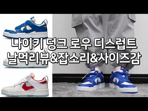 나이키 덩크 로우 디스럽트 날먹리뷰 잡소리 사이즈감 사이즈추천 NIKE DUNK LOW DISRUPT