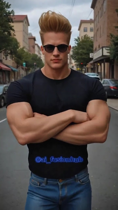 Johnny Bravo in Real Life? Oh Mama, You Gotta See This! 🕶️😂💛#livingcartoon #johnnybravo
