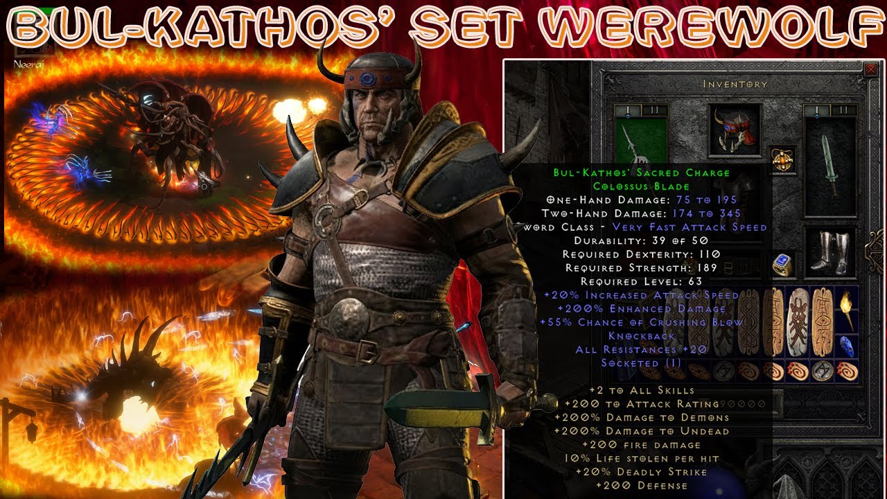 🐺 Bul-Kathos’ Set Werewolf Barbarian DESTROYS Uber Tristram | Diablo 2 Resurrected