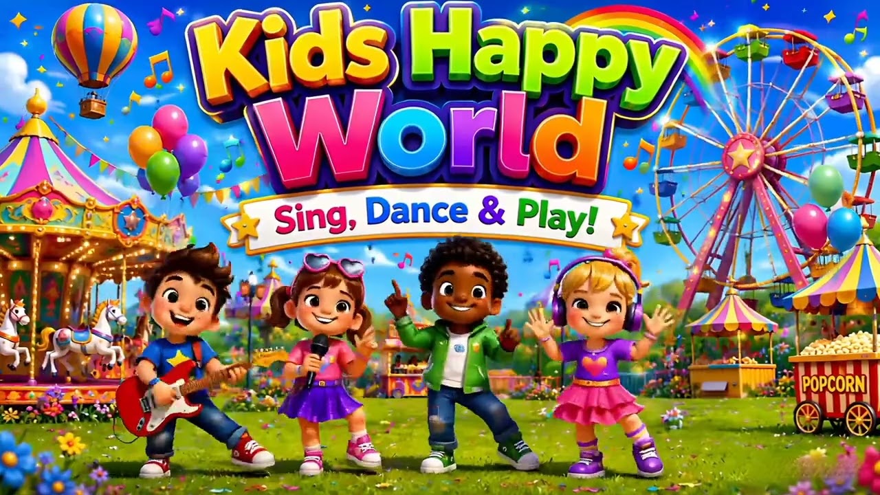 Kids Happy World 🌈 Sing, Dance & Play! - YouTube