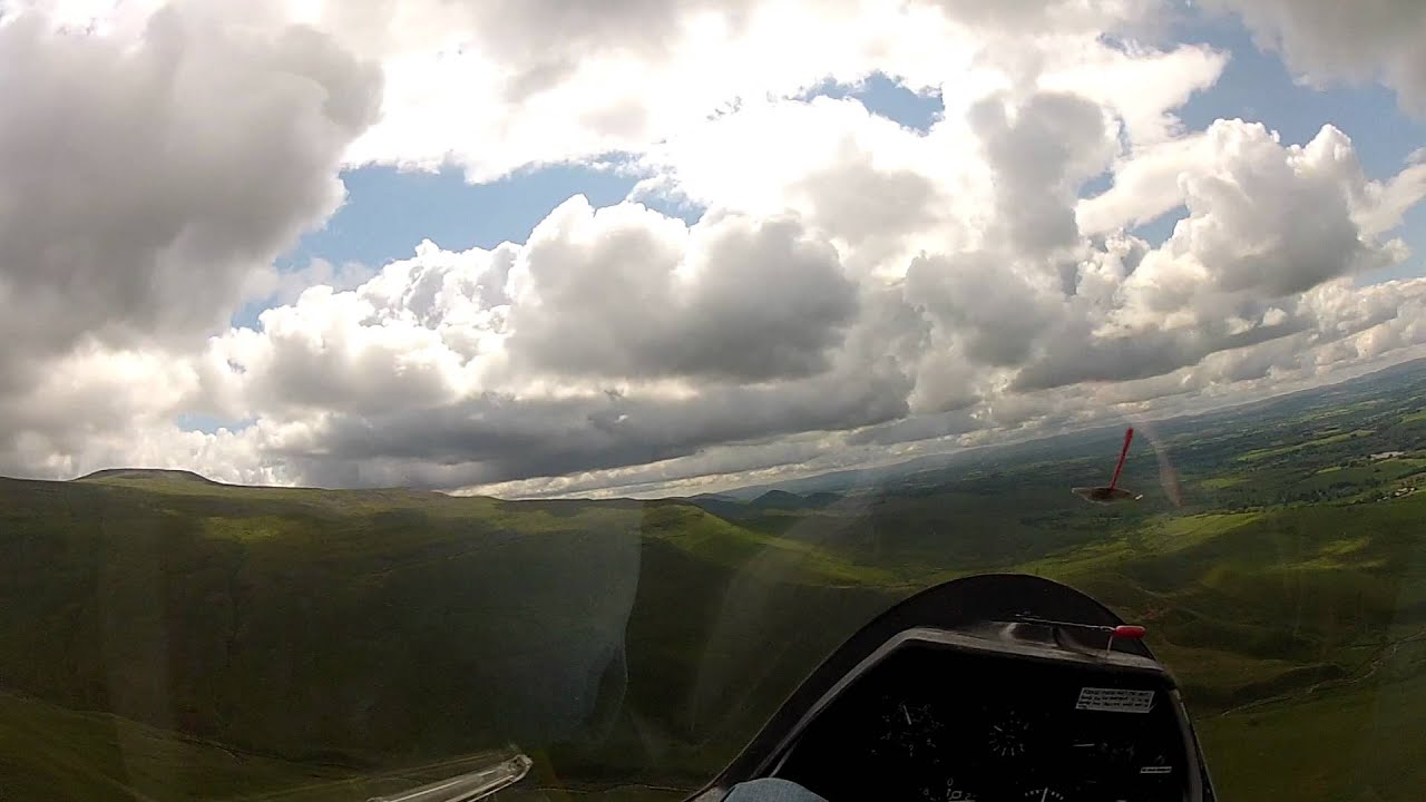 Gliding and 2 Loop the Loops with Eden Soaring Go Pro POV - YouTube