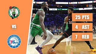 Jaylen Brown - 25 Points, 3 Blocks, 4 Assists vs 76ers - 2026 Playoffs