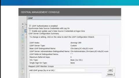 Configure BOXI for LDAP Authentication598