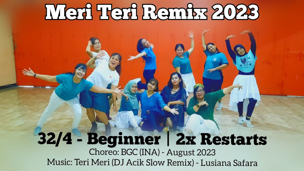Meri Teri Remix 2023 Line Dance | Beginner | BGC (INA) - August 2023