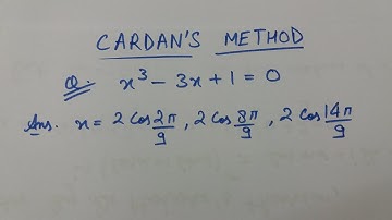 Cardan Method Q.7 (HINDI) Important