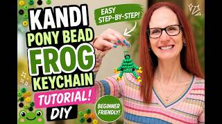 DIY Frog Kandi Keychain | Beginner Pony Bead Animal Tutorial