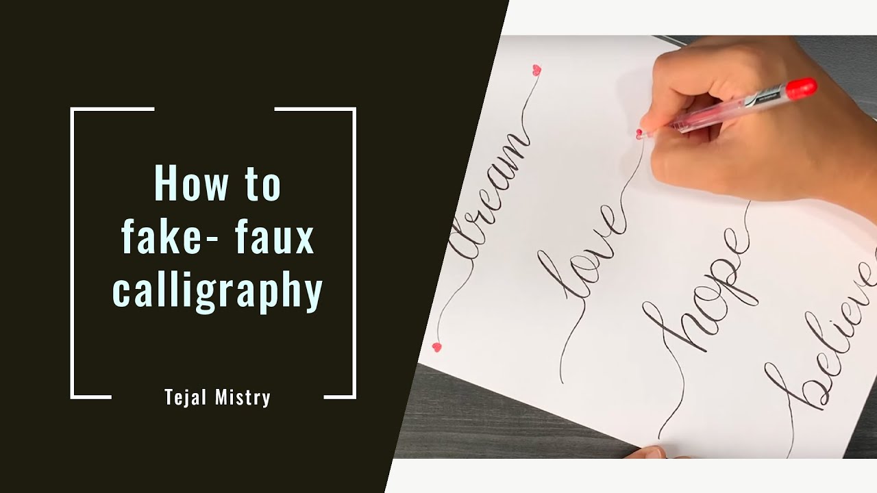 How to write calligraphy | How to write beautiful Cursive handwriting ...