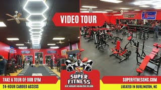 SuperFitness Gym Tour:  24/7 Fitness Center in Vibrant Burlington, NC.