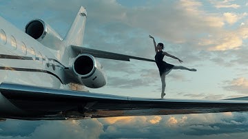 A Ballerina Dancing on a Jet Wing | Cinematic Ballet Experience