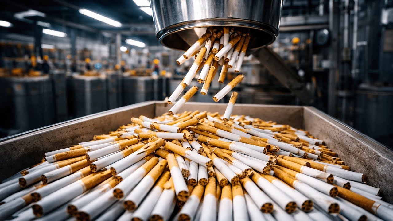 How 20,000 Cigarettes Are Made Per Hour | Complete Factory ...
