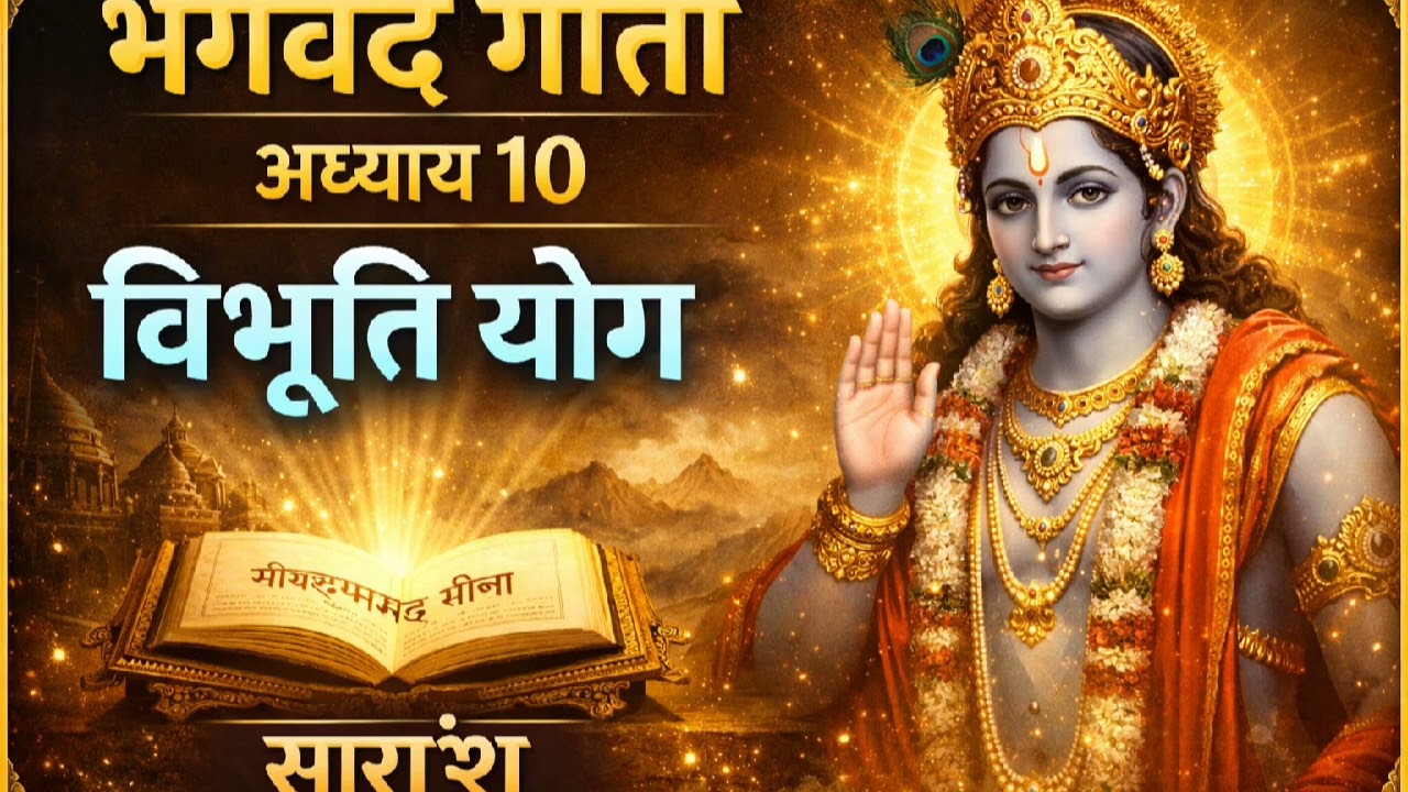 भगवद गीता अध्याय 10 | विभूति योग का सरल सार | Lord Krishna Divine Powers Explained