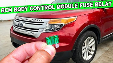 Ford Explorer BCM Body Control Module Fuse Relay Location Replacement 2011 2012 2013 2014 2015