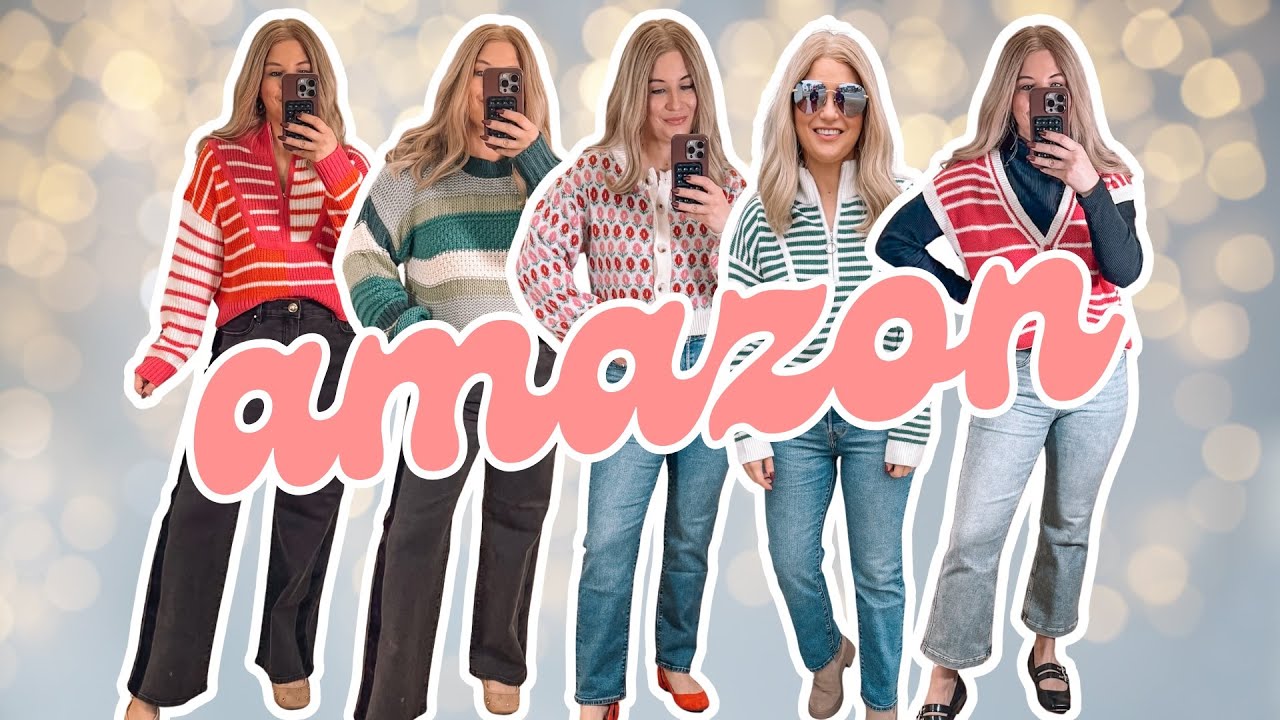 Unique & Colorful Amazon Sweaters Under $40! - YouTube