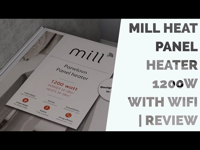 MILL HEAT PANEL HEATER 1200W WITH WIFI REVIEW | Henry Reviews - YouTube