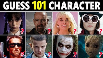 Guess 101 Movie & TV Characters Quiz 🎬✅