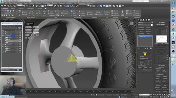 3DS Max Tutorial 4 -  Modeling the car tire rim and rendering