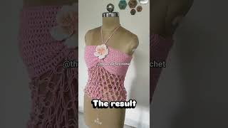 handmade crochet top #crochet #fashion #idealtopmaking #crochettutorial #croptop