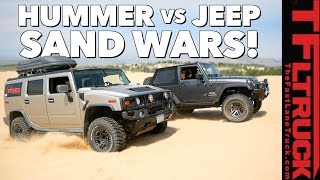 What's Better in the Sand Dunes: Hummer vs Jeep TFLtruck Celebration