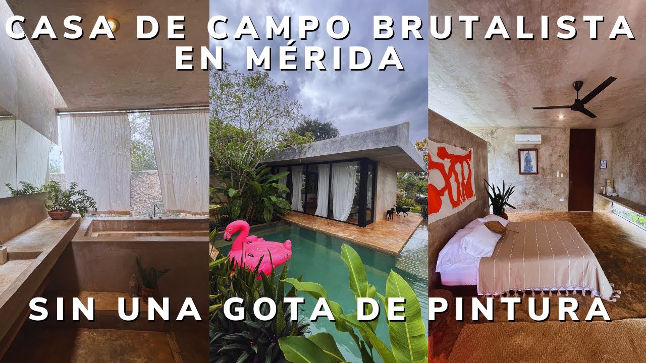 CASA BRUTALISTA SIN UNA SOLA GOTA DE PINTURA