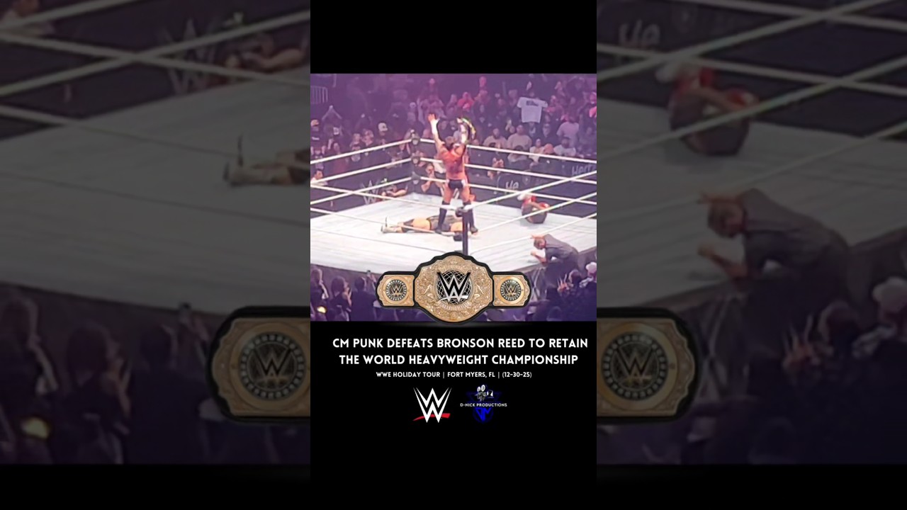 CM Punk defeats Bronson Reed to retain the World Heavyweight Championship WWE Holiday Tour
