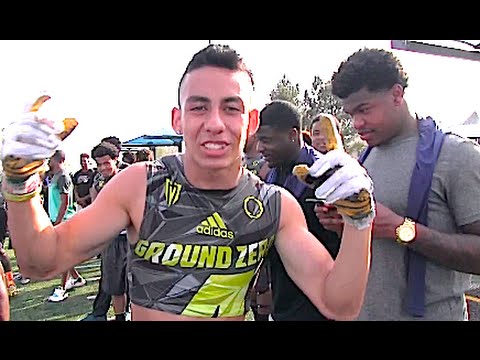 SICK JUKE , TD CATCH/RUN  By Ground Zero's  : Ian Zamudio Passing Down 7v7 Fontana '16