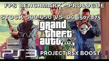 Grand Theft Auto 5 PS3 GPU Overclock 720p Framerate Test - Project RSX Boost