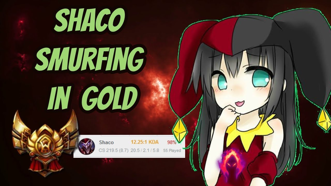 Shaco Jungle Smurfing in Gold/Platin [League of Legends] Full Gameplay - Infernal Shaco