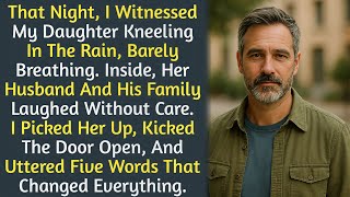 Menantu laki-laki saya menyuruh putri saya yang sedang hamil berlutut di tengah hujan karena dia membeli gaun, kata saya dengan tenang,