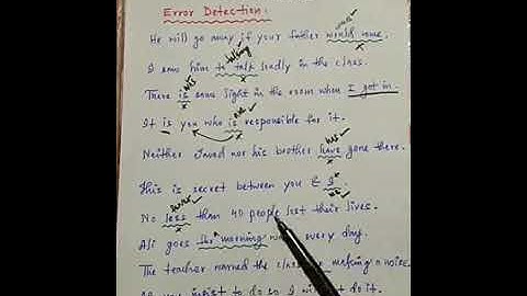 Error Detection lecture naeems virtual academy|GK Point|Naeemullah mahar English Math science topics