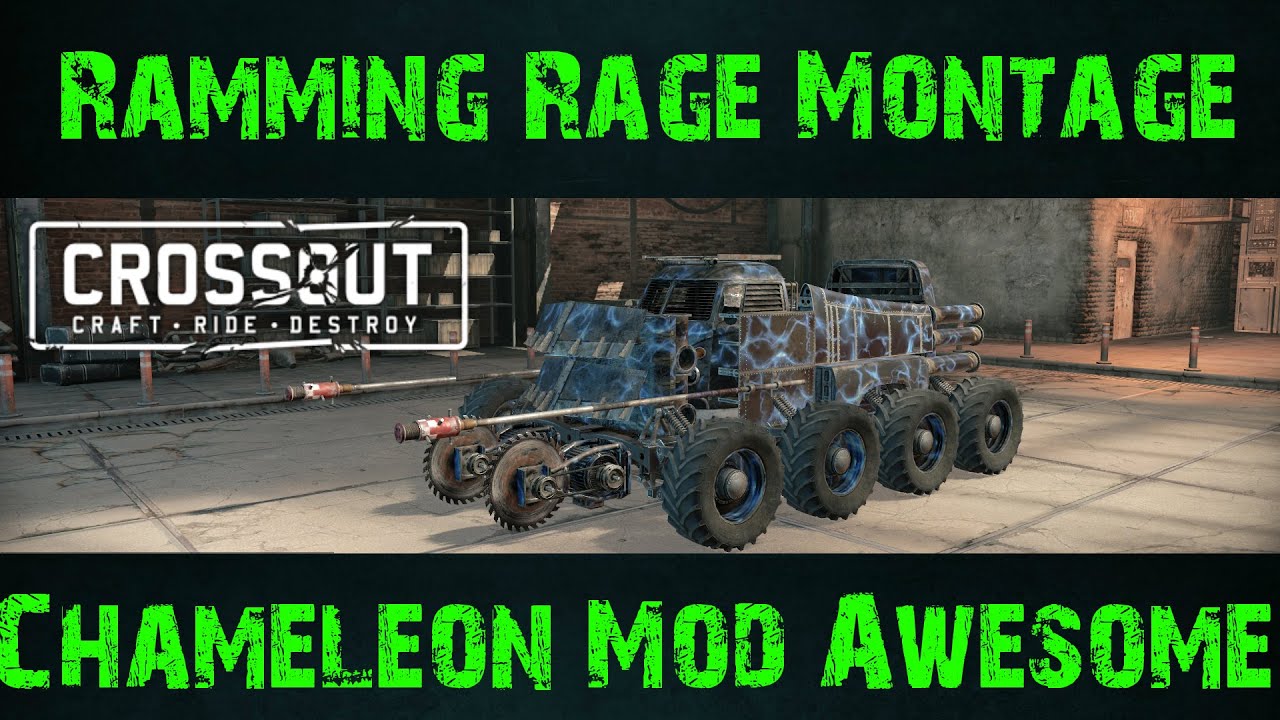 Crossout Part 19: Explosive Spears Are Great! | Ramming Rage Montage | Chameleon Mod OP!