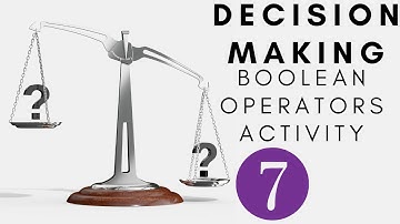 Delphi - Decision Making Lesson 7 Boolean Operators Activity