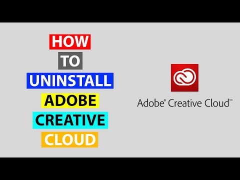 Video: Hindi ma-uninstall ang Adobe Creative Cloud?