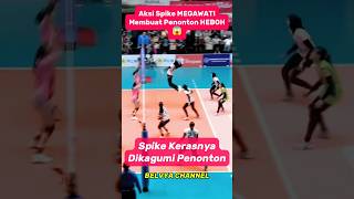 Aksi Spike Megawati Hangestri Buat Penonton Kagum‼️#megawatihangestri #spike #vleague #headshot