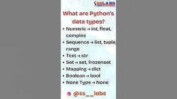 Python Data Types Explained in 60 Seconds 🚀 | Python Tutorial for Beginners| SSLabs