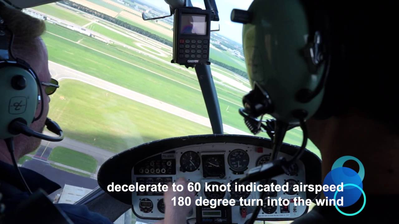 Simulated engine failure in the Jetranger - YouTube