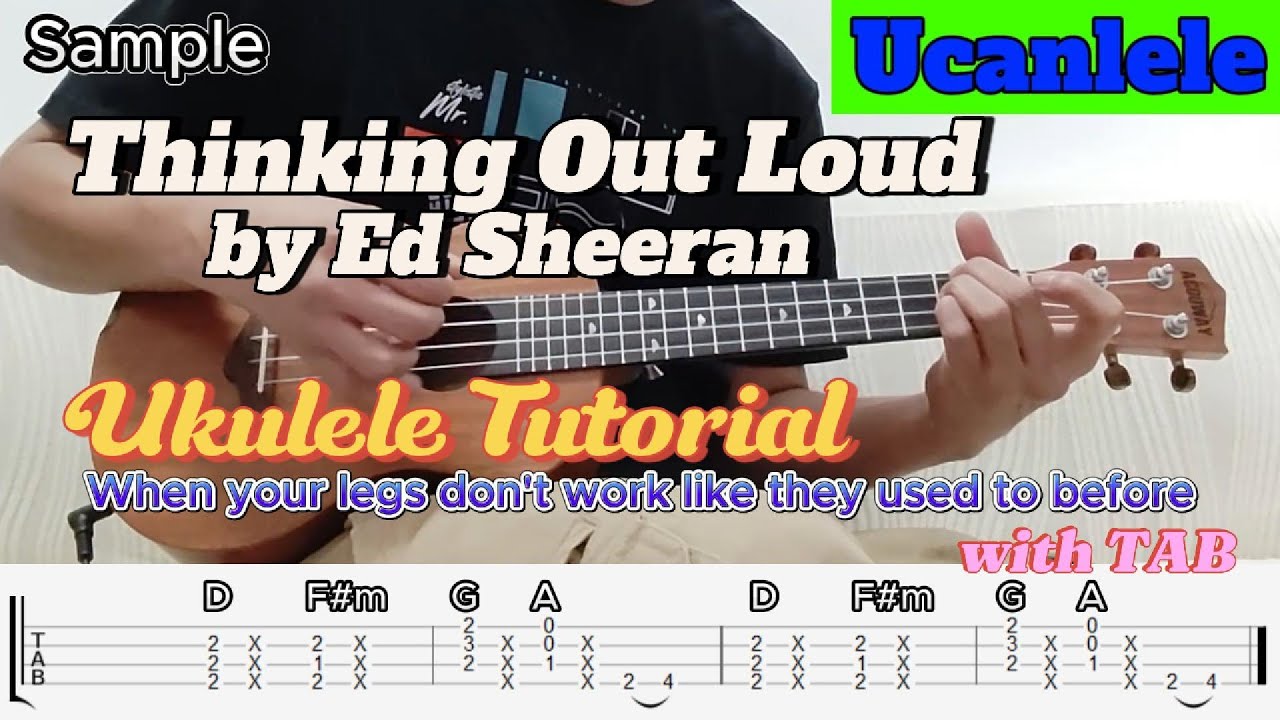 Thinking Out Loud by Ed Sheeran Ukulele Tutorial @UCanLele2023
