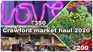 Crawford Market haul 2020| shein led light in half price| Dolly Mirchandani
