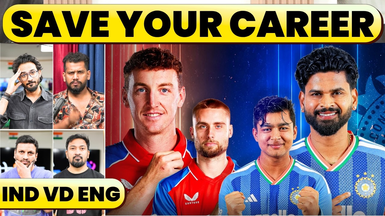 🔴India vs England 4th T20: The Biggest Pressure Match..Careers on the Line
