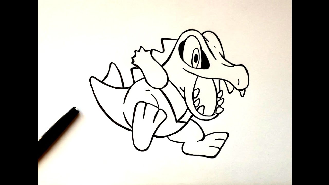 Uncategorized How To Draw Totodile how to draw totodile youtube totodile