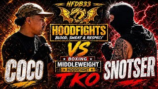 COCO VS SNOTSER | #HFDB33 | #BOXING #TKO