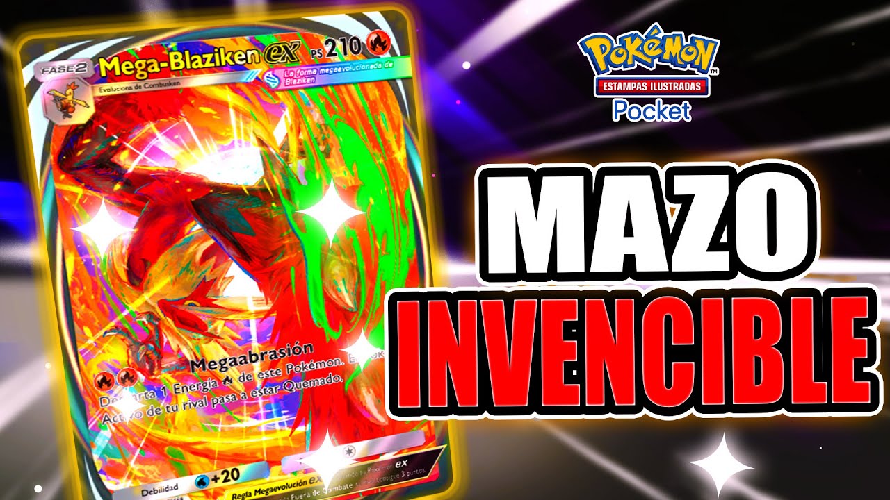 ¡El NUEVO MAZO INVENCIBLE de MEGABLAZIKEN en Pokémon TCG Pocket! - YouTube