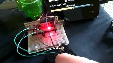 Android + IOIO + Temperature + Light