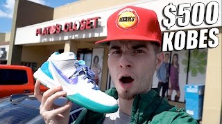 Very Rare $500 Kobe IVs Copped at the Thrift! Sneaker Steals on Draft Day