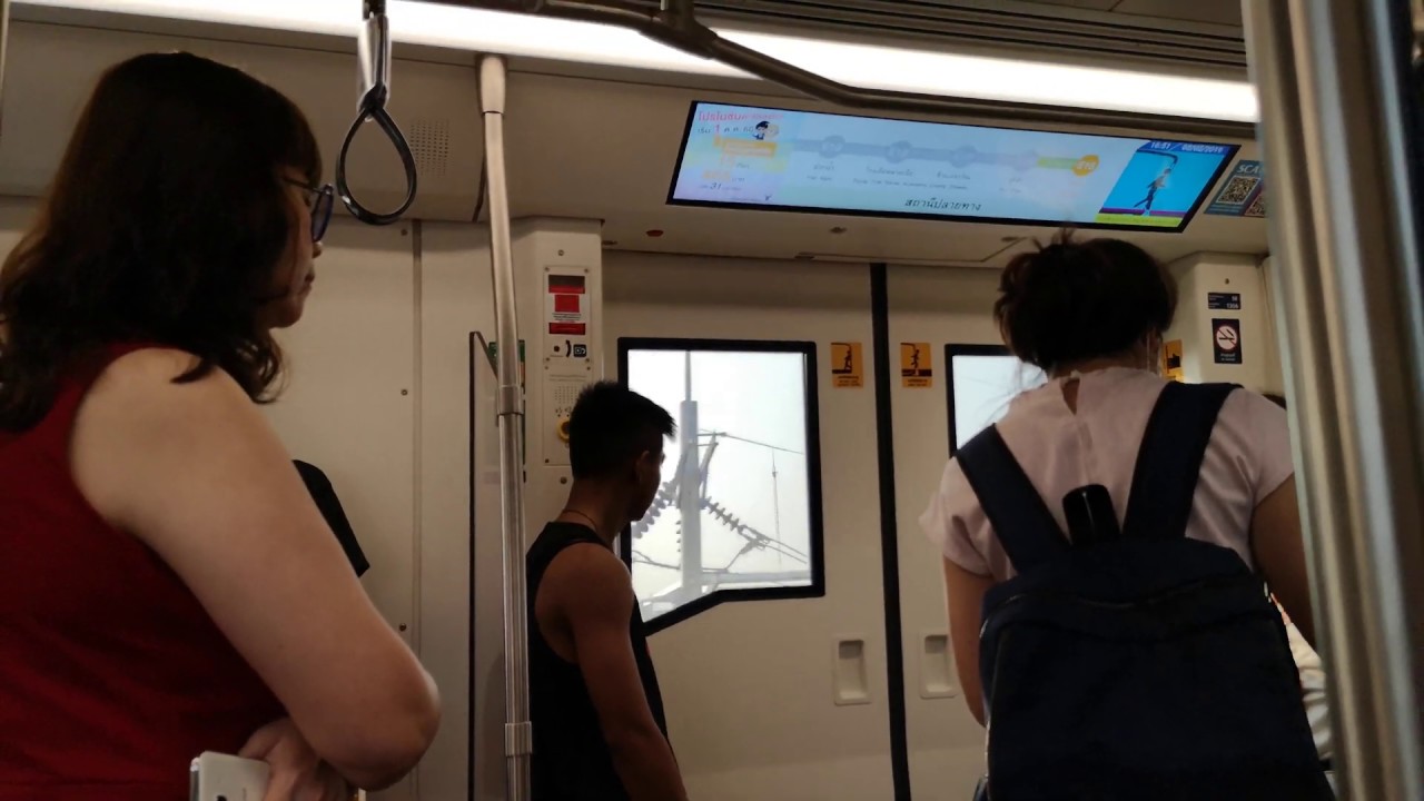BTS Skytrain『EMU-A2』From Pu Chao Station to Samrong Station