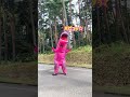【走る謎の女】えいたそ、着ぐるみになる。【ティラノサウルスレース】